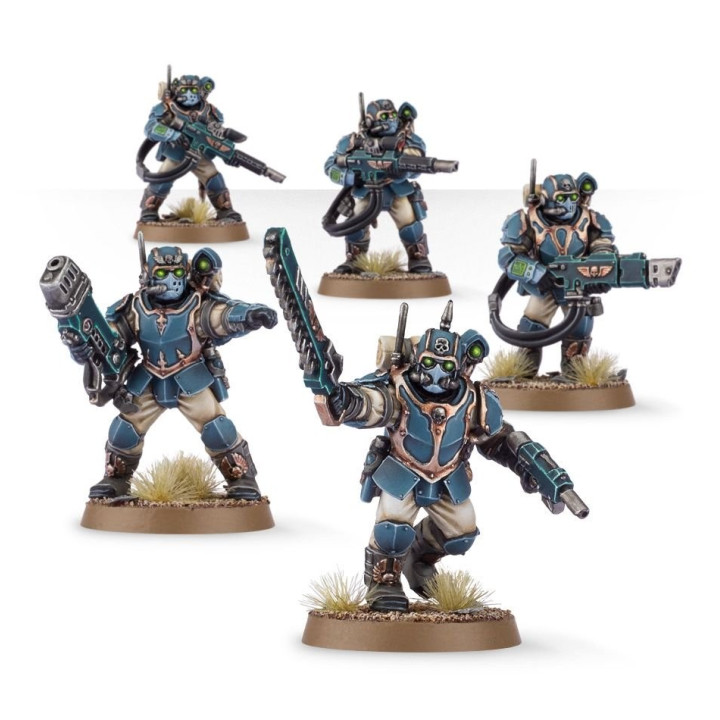 FIGURINES - Militarum Tempestus Scions - Militarum Tempestus Scions Command Squad