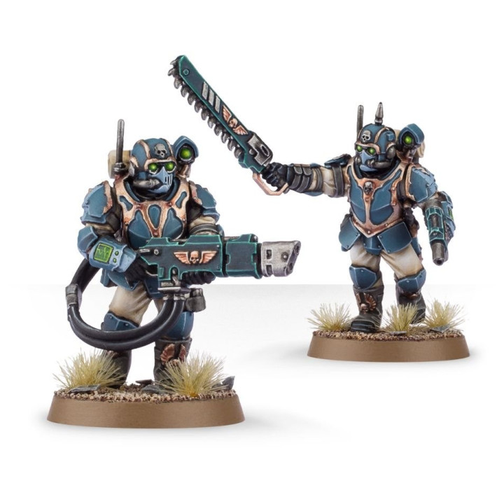 FIGURINES - Militarum Tempestus Scions - Militarum Tempestus Scions Command Squad
