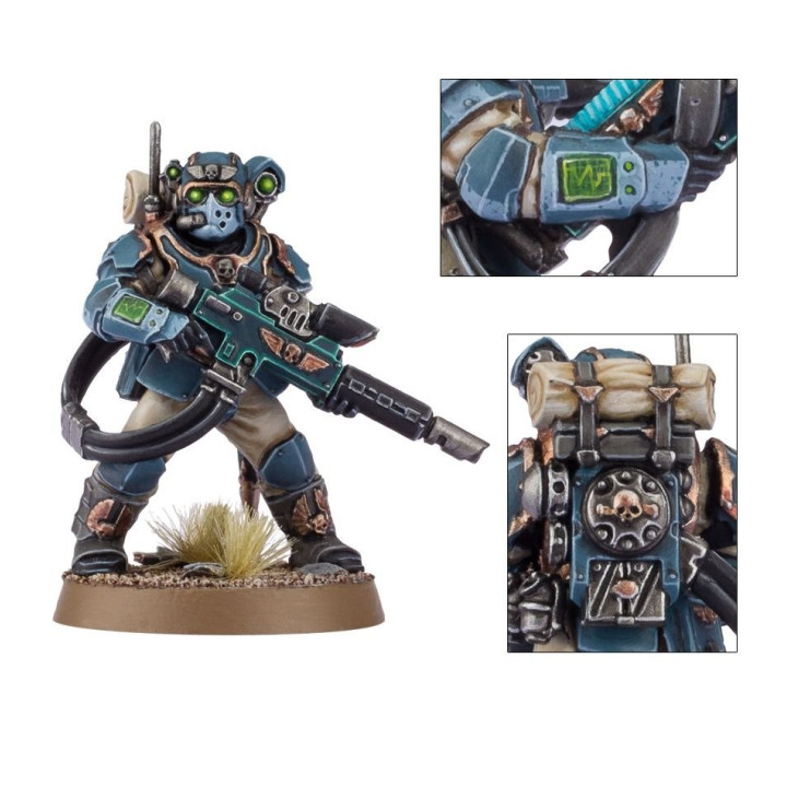 FIGURINES - Militarum Tempestus Scions - Militarum Tempestus Scions Command Squad