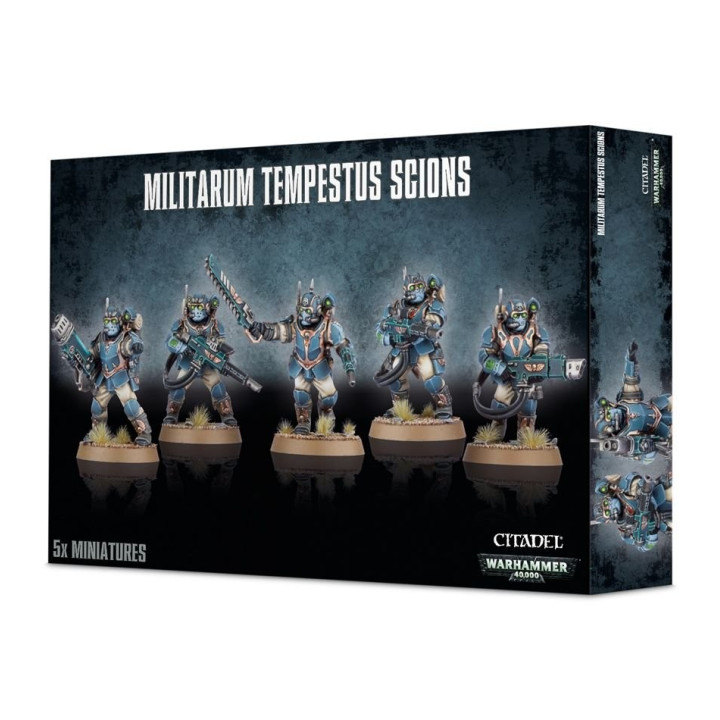 FIGURINES - Militarum Tempestus Scions - Militarum Tempestus Scions Command Squad