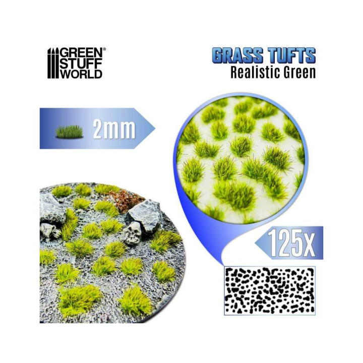 Green Stuff World - Touffes d'Herbe - 2mm - GIOCHI IN MINIATURA