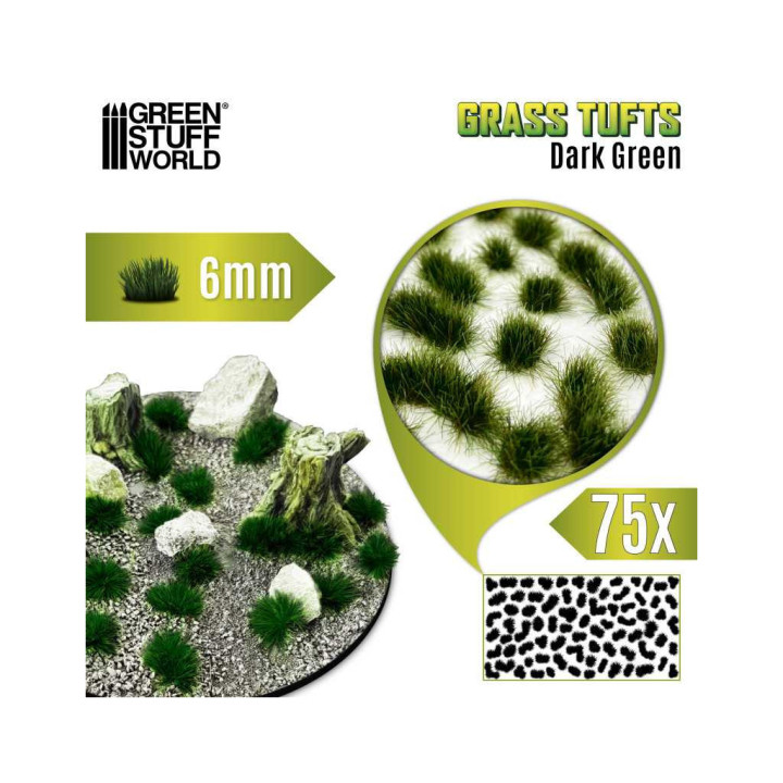Green Stuff World - Touffes d'Herbe - 6mm - GIOCHI IN MINIATURA