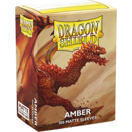 100 Dragon Shield Matte : Amber