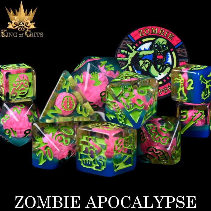 ACCESSOIRES JEUX DE SOCIÉTÉ : Zombie Apocalypse 11 Dice Set