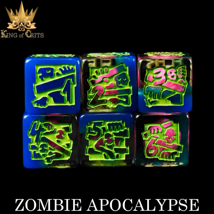 ACCESSOIRES JEUX DE SOCIÉTÉ : Zombie Apocalypse 11 Dice Set