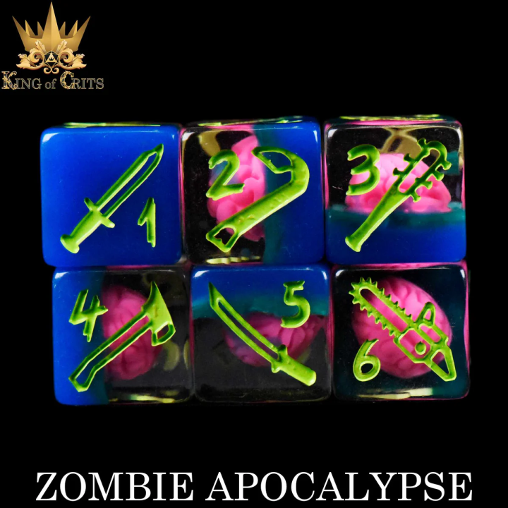 ACCESSOIRES JEUX DE SOCIÉTÉ : Zombie Apocalypse 11 Dice Set