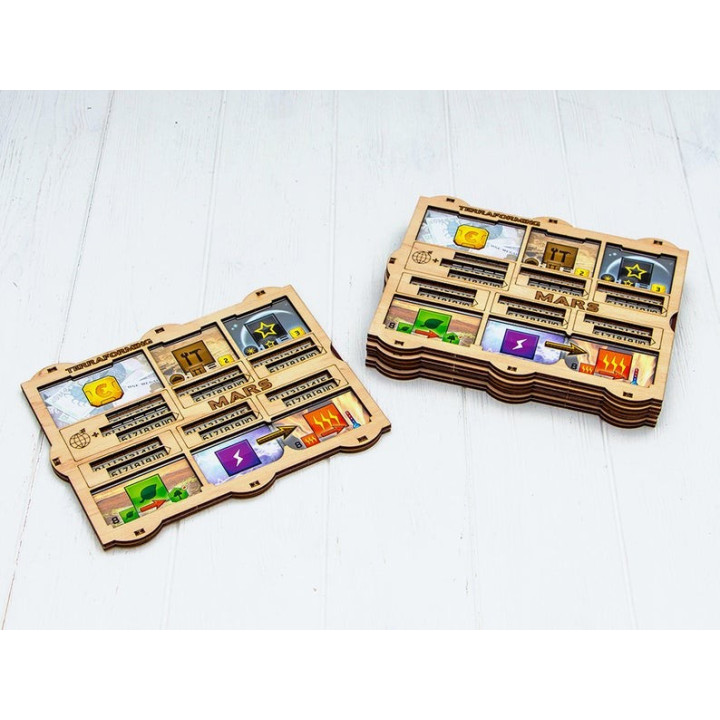 TowerRex Wooden Insert - Terraforming Mars - BOARD GAMES