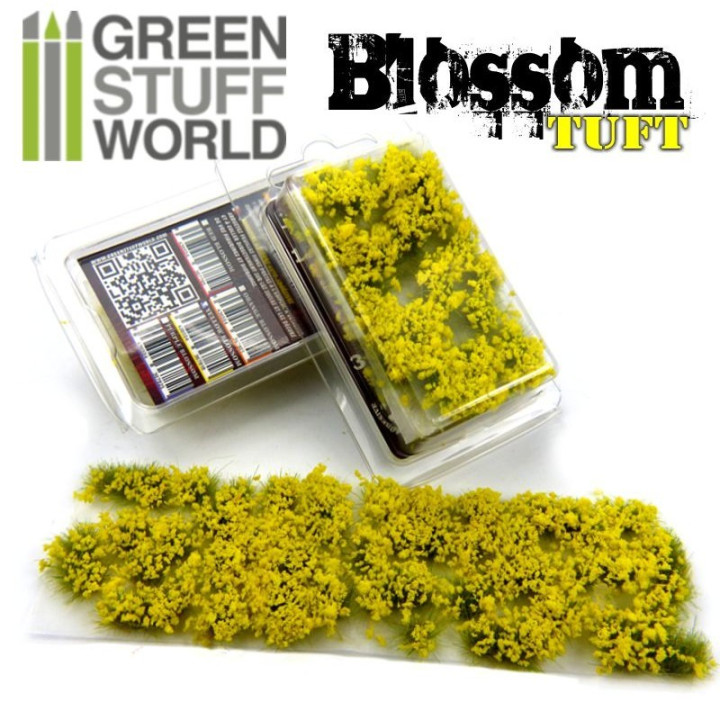 Flower Tufts - 6mm - Auto-Duct - FLEURS JAUNES - GRASS TUFTS