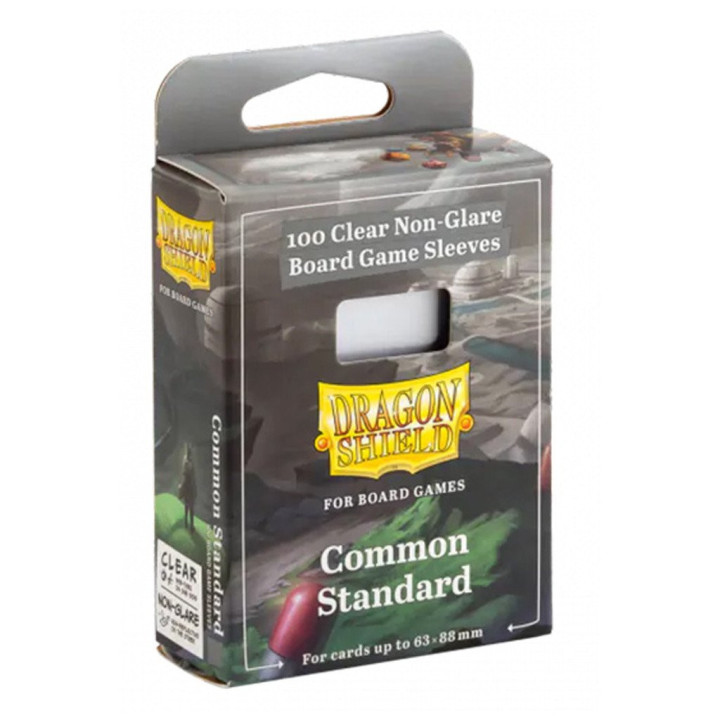 100 Dragon Shield : Common Standard - Clear/Non-Glare - Board Game Sleeves