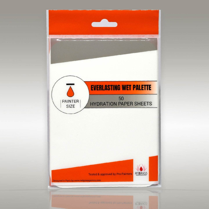 50 x hydration paper sheets for Painter wet palette - PALLET UMIDI