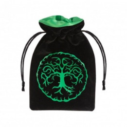 BOURSE - Sac à Dés - Forêt noire & verte en velours