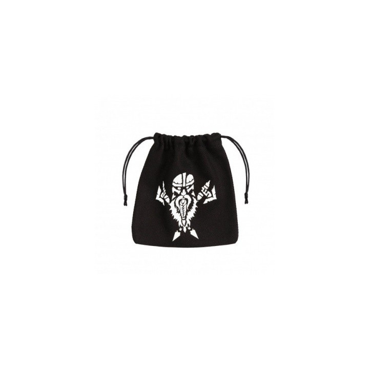 Dice Bag - Black dwarf - white - BOURSE