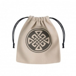 DÉS - Sac à Dés - Celtique beige & noir