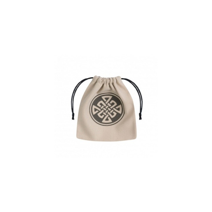 Dice Bag - Beige Celtic - Black - Dice