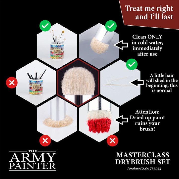 A TRIER - The Army Painter - Masterclass - Drybrush Set