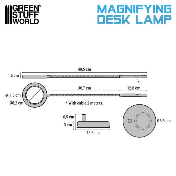 LAMPES MODÉLISME - Lampe loupe