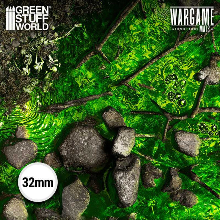 PLAYMATS (TERRAIN) : Tapis néoprène 22x32" Boneblight Marsh (56x76cm)