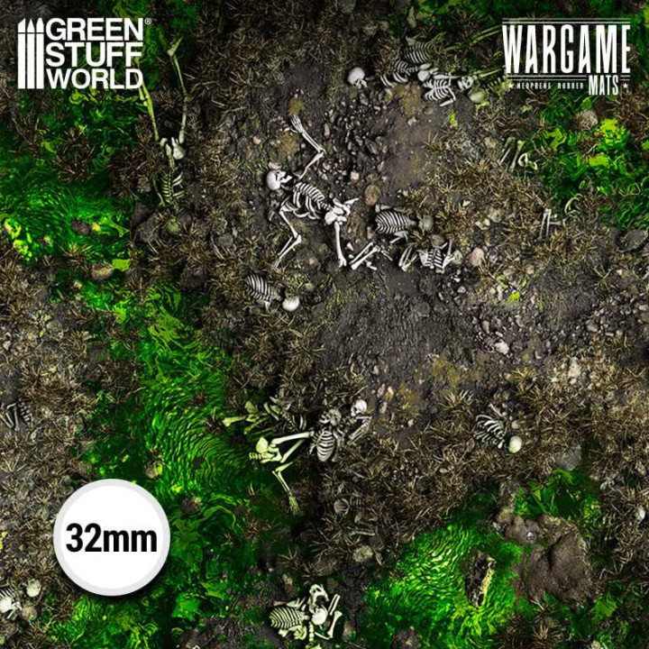 PLAYMATS (TERRAIN) : Tapis néoprène 22x32" Boneblight Marsh (56x76cm)