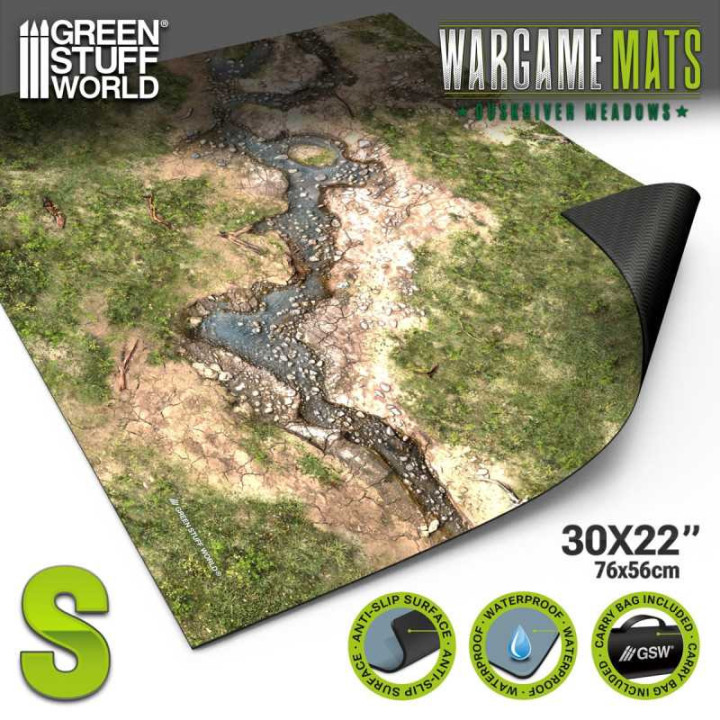 PLAYMATS (TERRAIN) - Tapis néoprène 22x32" Duskriver Meadows (56x76cm)