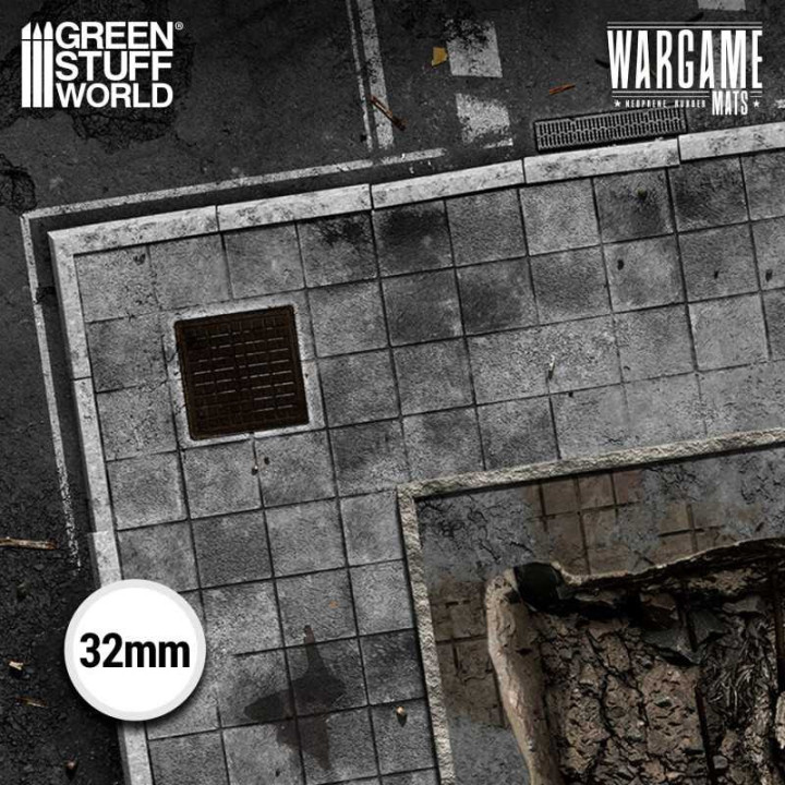 PLAYMATS (TERRAIN) : Tapis néoprène 22x32" Ground Zero District (56...