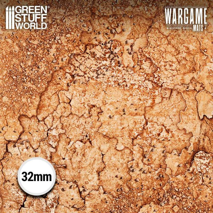 PLAYMATS (TERRAIN) : Tapis néoprène 22x32" Dreadrock Badlands (56x7...