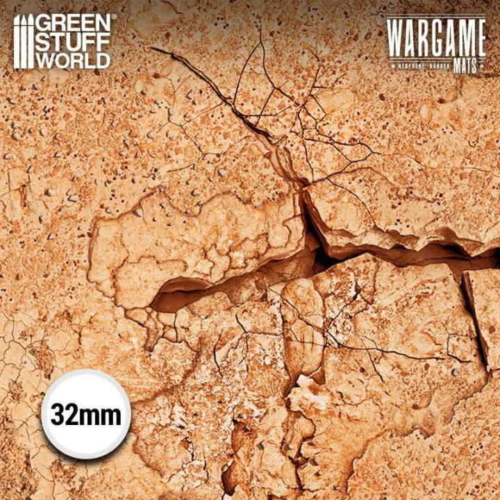 PLAYMATS (TERRAIN) : Tapis néoprène 22x32" Dreadrock Badlands (56x7...