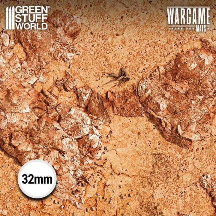 PLAYMATS (TERRAIN) : Tapis néoprène 22x32" Dreadrock Badlands (56x7...