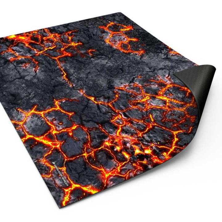 PLAYMATS (TERRAIN) : Tapis néoprène 22x32" Flamecoil Path (56x76cm)