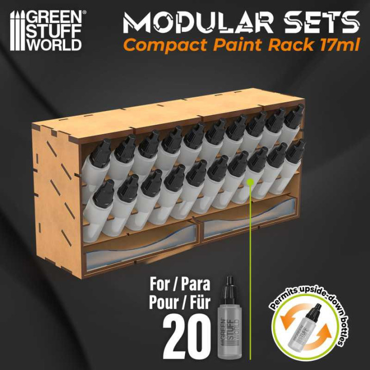 Vertical Paint Organizer 17ml - COMPACT _ HOBBY DISPLAYS