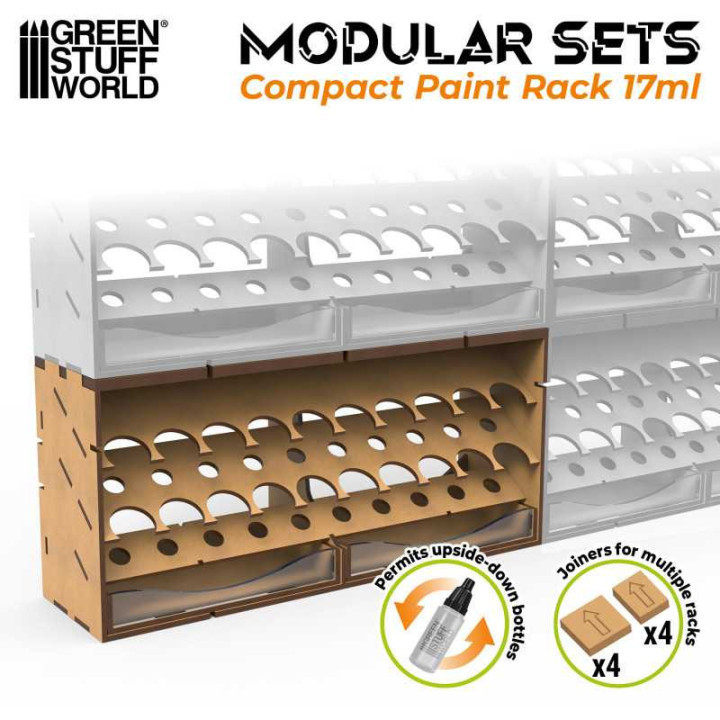 Vertical Paint Organizer 17ml - COMPACT _ HOBBY DISPLAYS