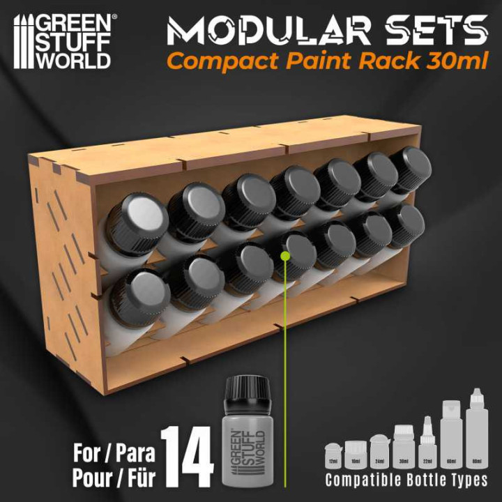 Vertical Paint Organizer 30ml - COMPACT _ HOBBY DISPLAYS