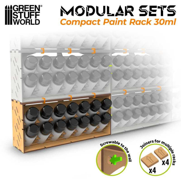 Vertical Paint Organizer 30ml - COMPACT _ HOBBY DISPLAYS