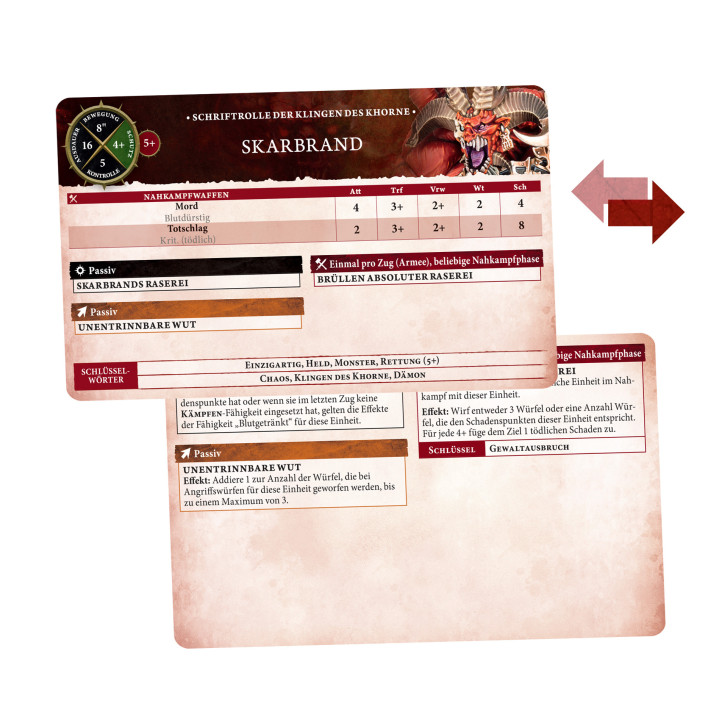 BATTLETOME - Cartes de Charte: Blades of Khorne