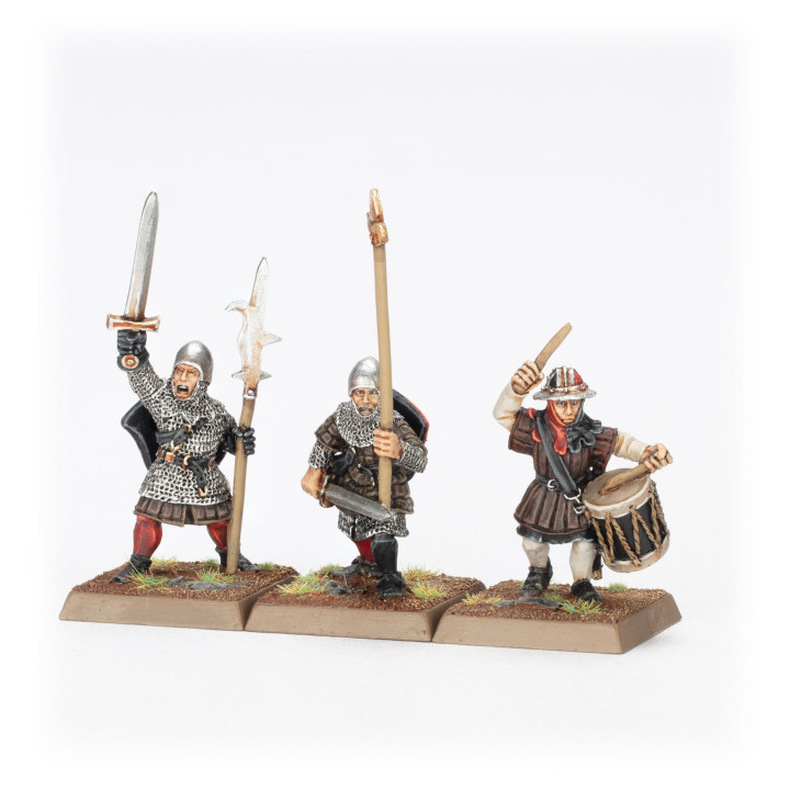 État-major d'Hommes d'Armes avec Hallebardes Classiques