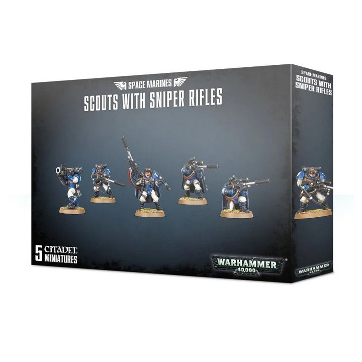 FIGURINES - Space Marines - Scouts With Sniper Rifles