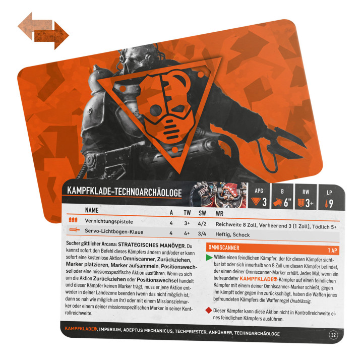 KILL TEAM - Kill Team: Clade de Combat – Cartes Techniques