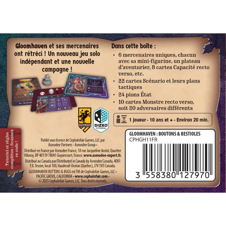 Gloomhaven - Boutons & Bestioles - GIOCHI DA TAVOLO