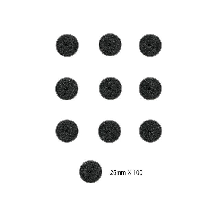 Citadel : x100 Socles Ronds de 25mm - BASI DI FIGURE