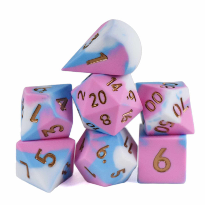Chonky Bubblegum Silicone Dice Set (Oversized) _ DÉS