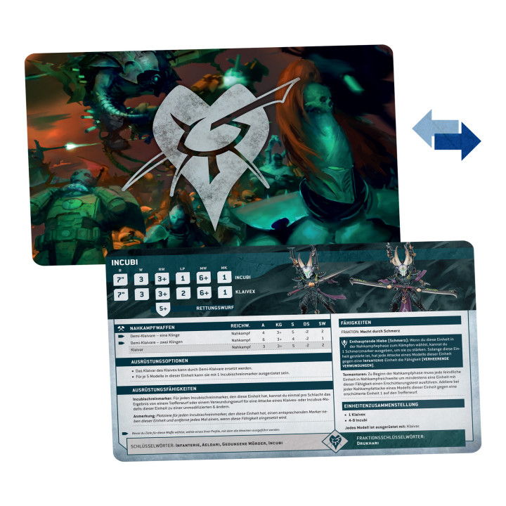 ARMÉES XENOS - Cartes Techniques: Drukhari
