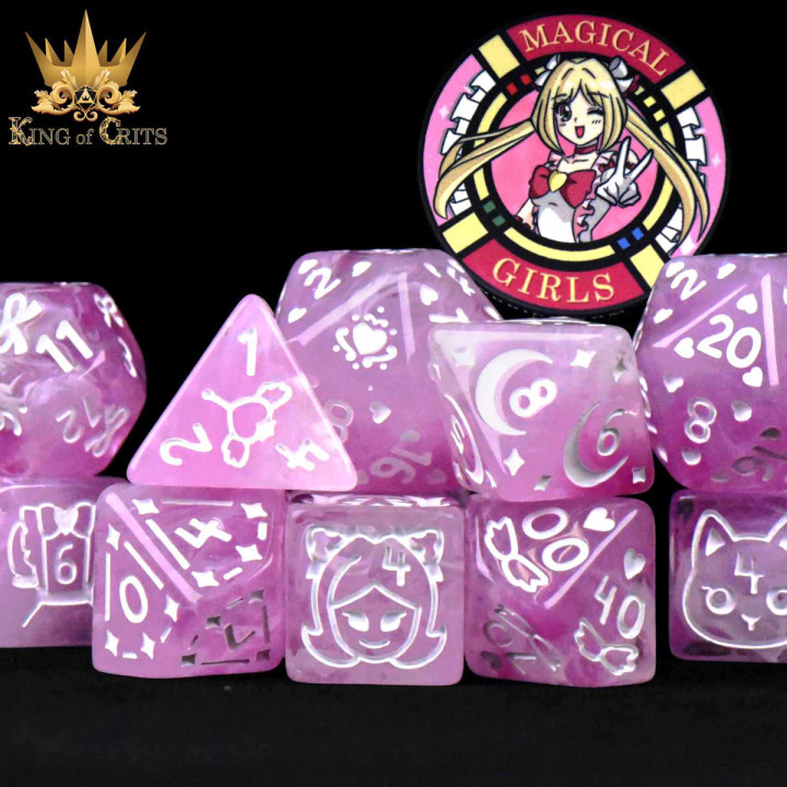 DÉS - Magical Girls 11 Dice Set