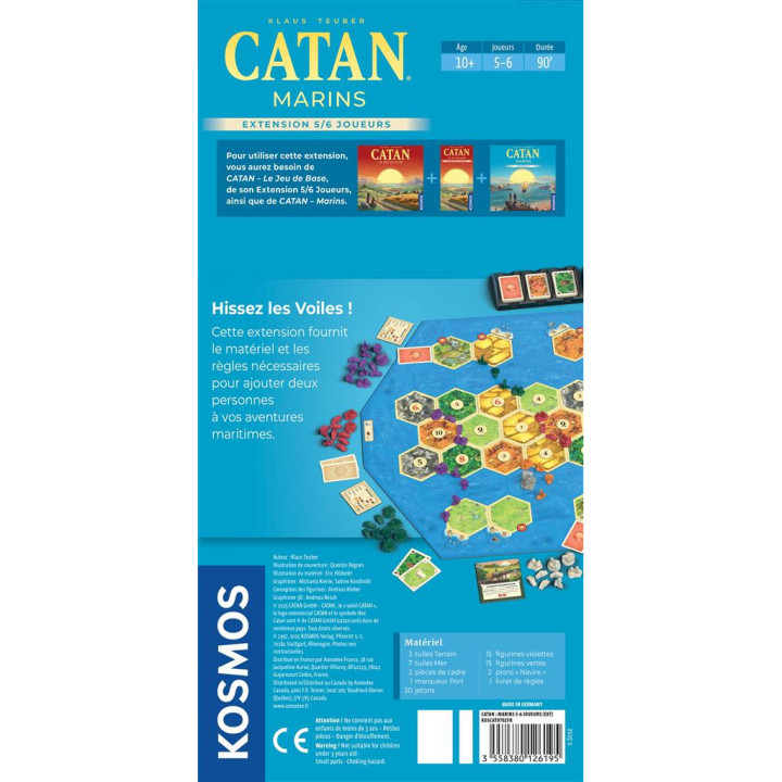 Catan - Extension Marins 5-6 joueurs