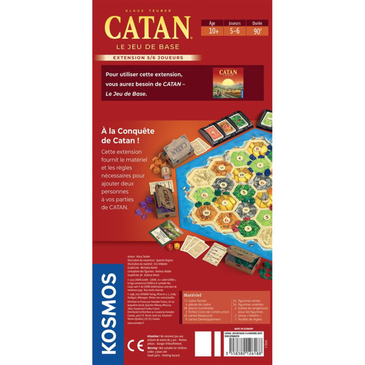 Catan - Extension 5-6 joueurs - FAMILY GAMES