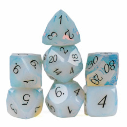 DÉS - Gem Cut Opalite Dice Set (Gift Box)
