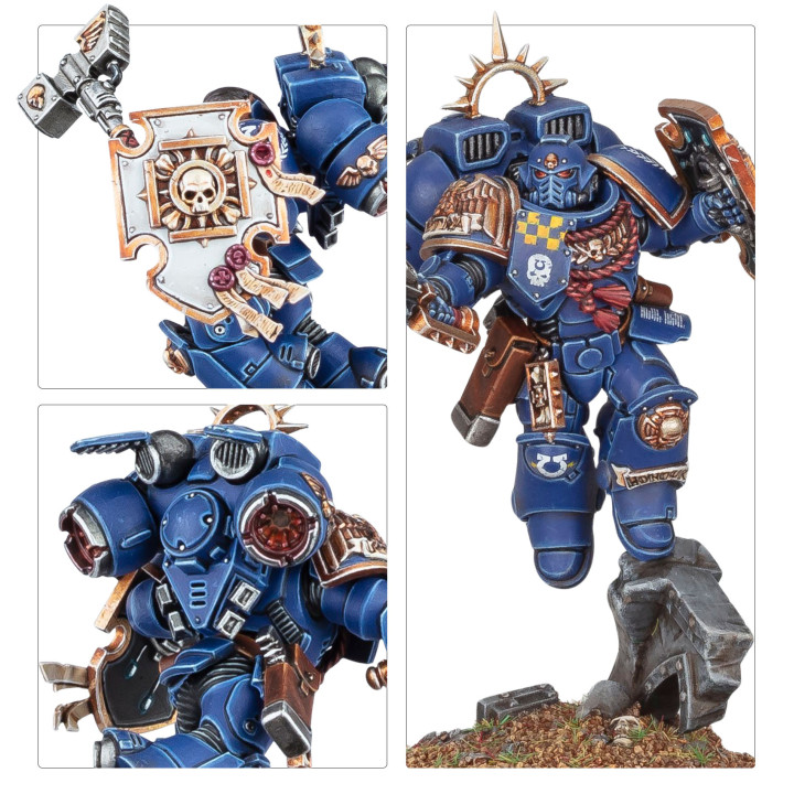 SPACE MARINES - Capitaine avec Réacteur Dorsal et Bouclier Relique