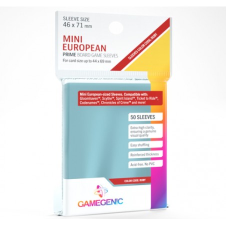 x50 Matte Sleeves Gamegenic - Mini European 46x71
