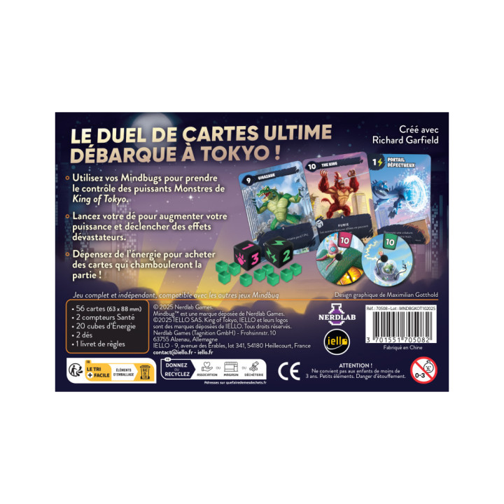 JEUX EN FAMILLE - Mindbug - King of Tokyo