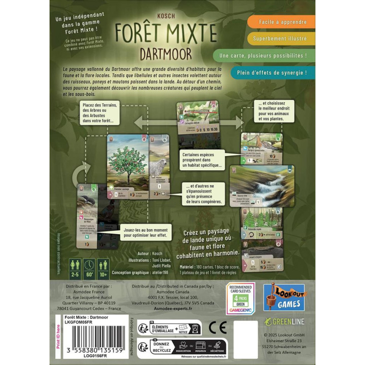 Forêt Mixte : Dartmoor _ GESELLSCHAFTSSPIELE