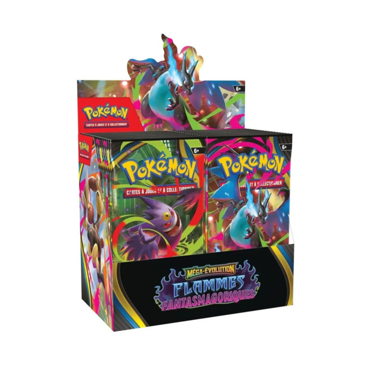 POKÉMON – JEU DE CARTES - Pokémon ME02 : Boîte de 36 Boosters Flammes Fantasmagoriques