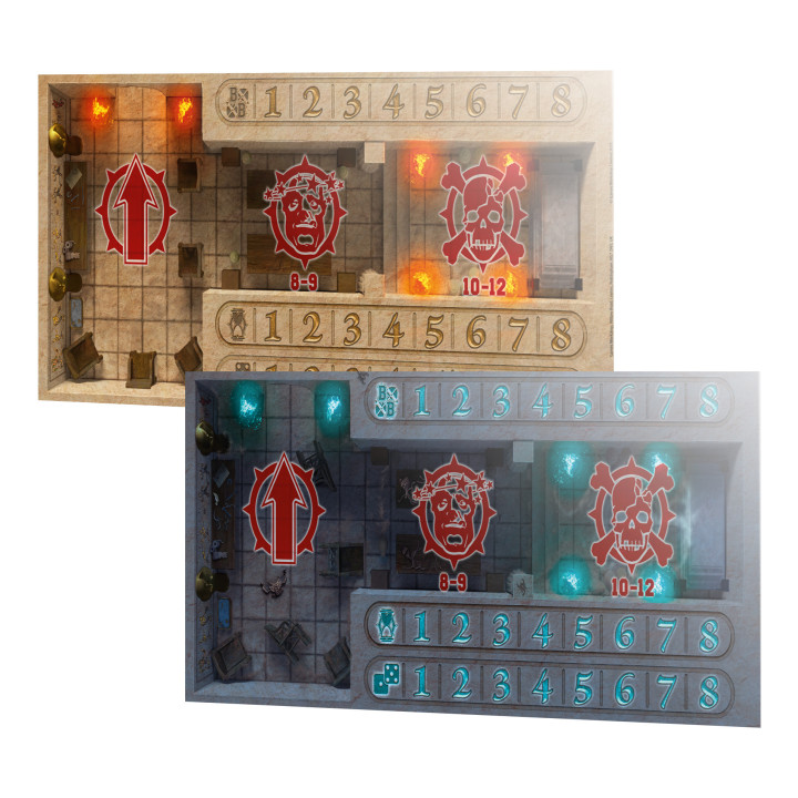 Tomb Kings Pitch: Double-sided Pitch and Dugouts Set - BLOOD BOWL